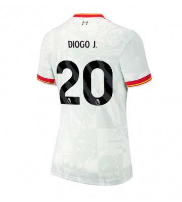 Liverpool Diogo Jota #20 Tercera Equipación Mujer 2024-25 Manga Corta